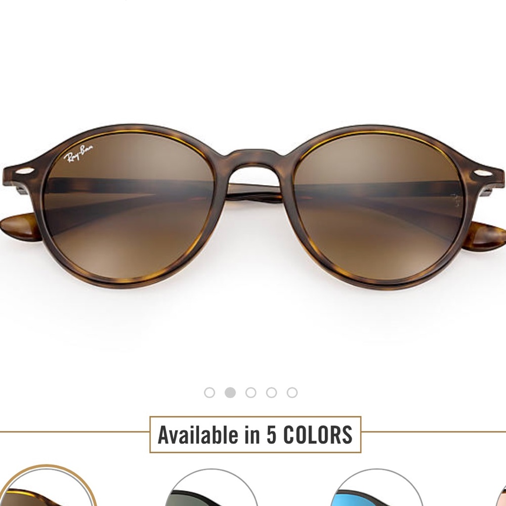 round, Brown BRAND NEW never worn Ray Bans